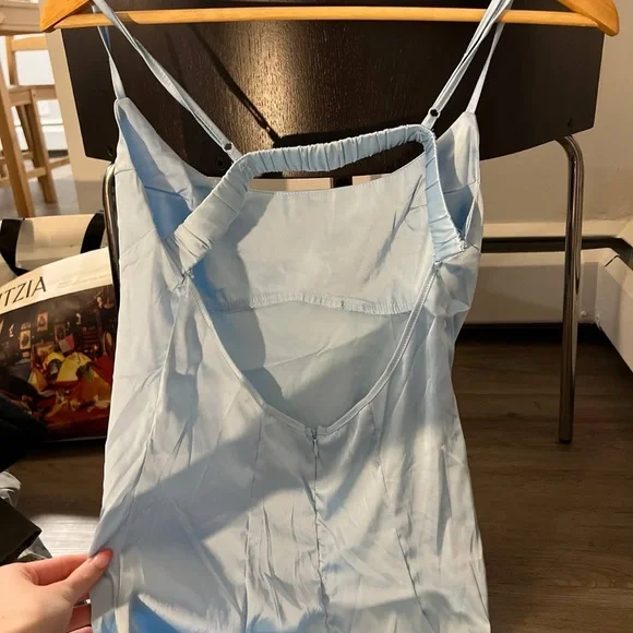 Elegant Blue Women's Dress - Picture 12 of 12